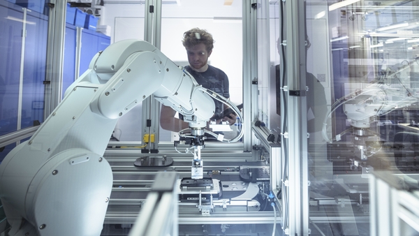 Courses are offered in areas such as robotics, cybersecurity, biopharma and food processing (Stock image)