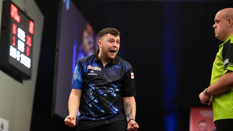 21-year-old Rock made an impression. Photo: Taylor Lanning/PDC