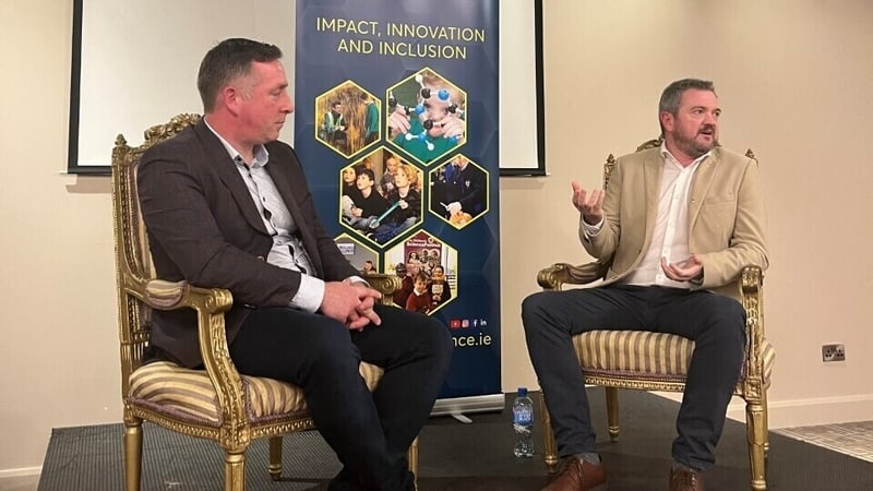 UCD's Dr Craig Slattery (L) and Dr Brian Gibson pictured at the event