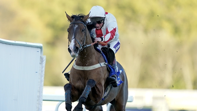 Jamie Moore and Goshen clear the last