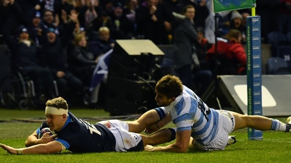 Darcy Graham bagged a hat-trick of tries
