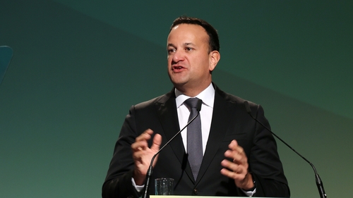 Leo Varadkar addressing the Ard Fheis in Athlone (Pics: RollingNews.ie)