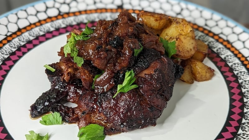 Domini Kemp's lamb shawarma with salad