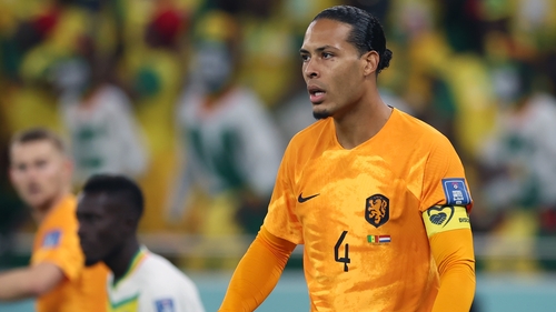 Virgil van Dijk sported FIFA's 'no discrimination' armband in Monday's win over Senegal