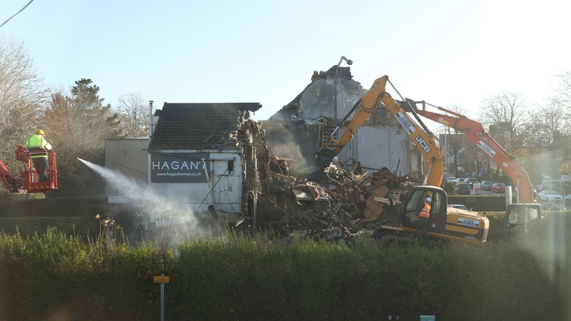 Construction company Hagan Homes confirmed that demolition work on the site would take place today to make way for a new residential development