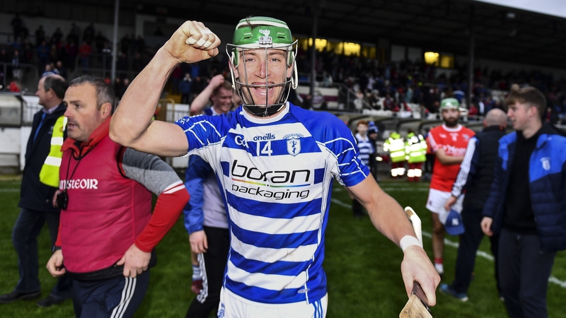 Jack Sheridan celebrates Naas's win over Shinrone