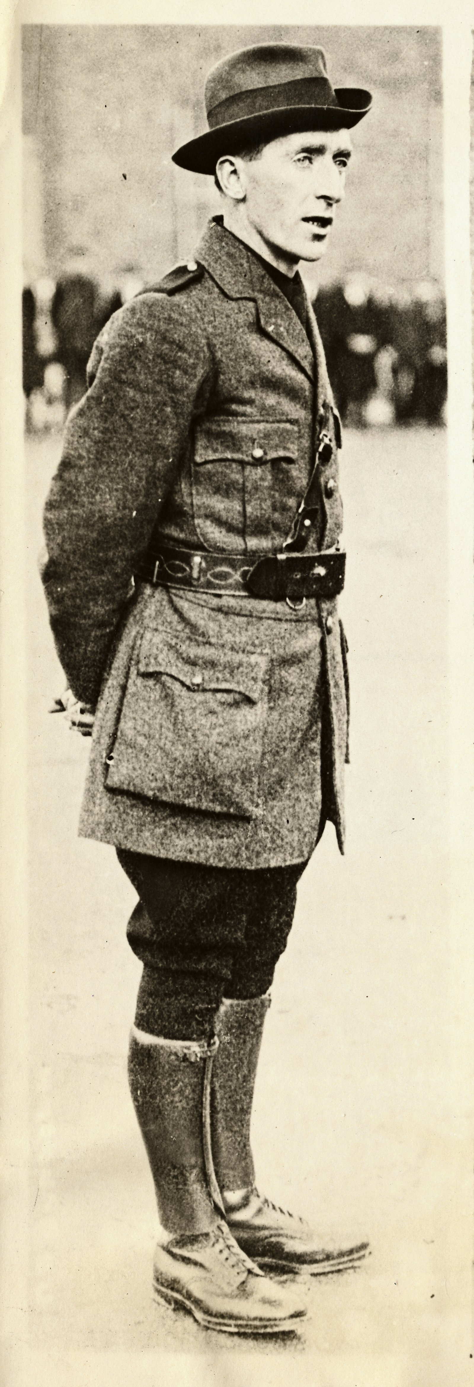 Richard Mulcahy in 1922. He arrived at Leinster House in military uniform. Photo: George Rinhart/Corbis via Getty Images
