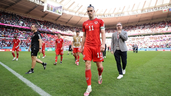 Gareth Bale trudges off the pitch after the final whistle