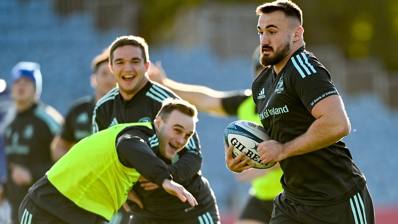 Rónan Kelleher (right) returns from a hamstring injury for Leinster