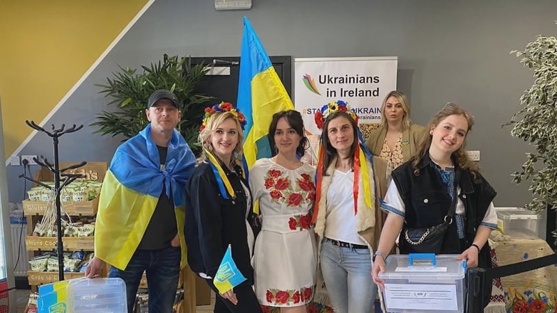 Viktoria Volynets helped to raise funds for Ukrainians while in ireland