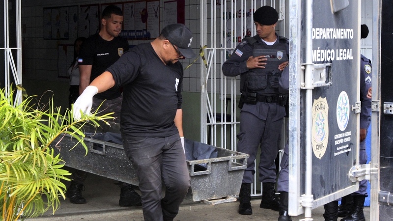 Three days of mourning have been declared in the state of Espirito Santo in Brazil after three people were killed in a school shooting