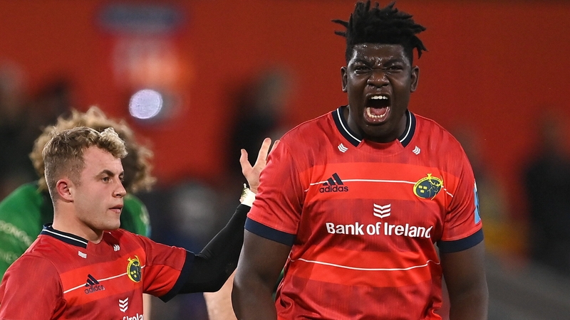 Edwin Edogbo leads the celebrations at the final whistle