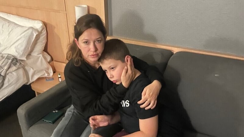 Oksana and Yehor had been living in the hotel in Clondalkin since last March