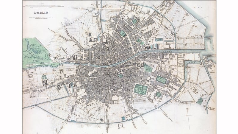 A plan of Dublin city before the Great Famine by Maps of the Society for the Diffusion of Useful Knowledge. Photo: Historic Maps/ullstein bild via Getty Images