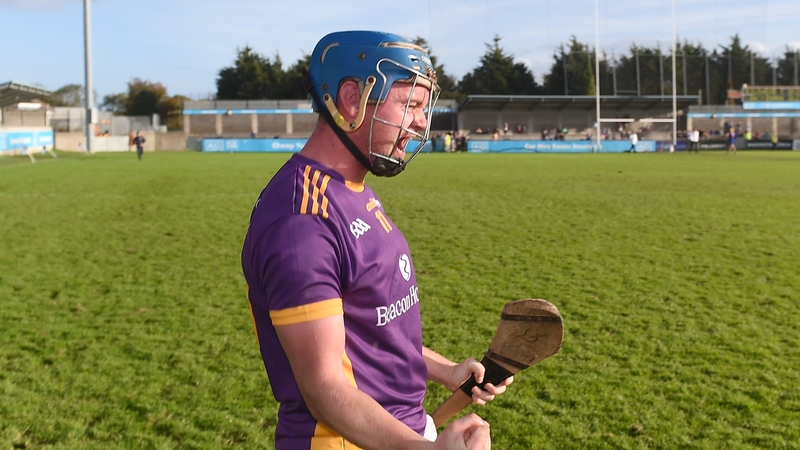 Oisin O'Rorke celebrating October's county triumph in Dublin