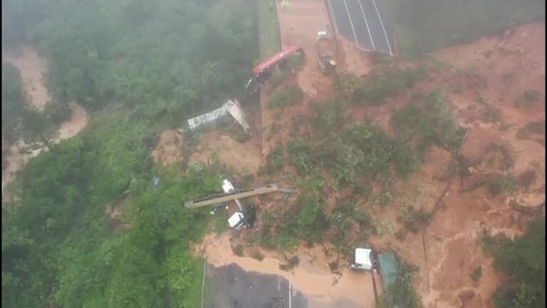 Rescue workers said the bad weather and remote location were complicating the search effort