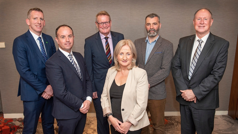 Patrick Doyle Regional Manager SouthWest Ireland ,IDA, Paul O'Connell Managing Partner, Quintas, Eoin McGettigan CEO, Port of Cork, Aine Collins CPA Ireland President, Alan Healy Irish Examiner, Eamonn Siggins