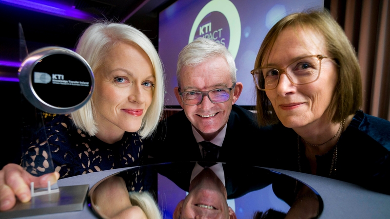 Kathriona Devereux, MC, Joe Healy, Divisional Manager for Research and Innovation at Enterprise Ireland, and Imelda Lambkin, Manager, Knowledge Transfer Ireland