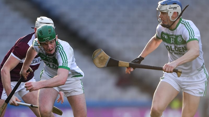 Eoin Cody (L) in action for Ballyhale Shamrocks with TJ Reid