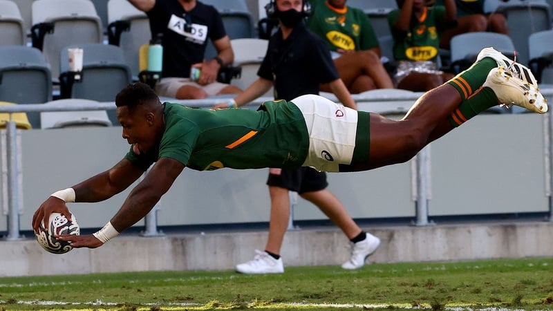 Sbu Nkosi in action for South Africa