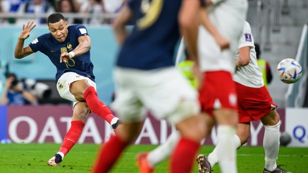 Kylian Mbappe bagged a brace in the last-16 victory over Poland