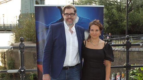 Richard Osman and Ingrid Oliver attend the press night performance of Horse-Play at Riverside Studios on September 1, 2022 in London, England. (Photo by David M. Benett/Dave Benett/Getty Images)