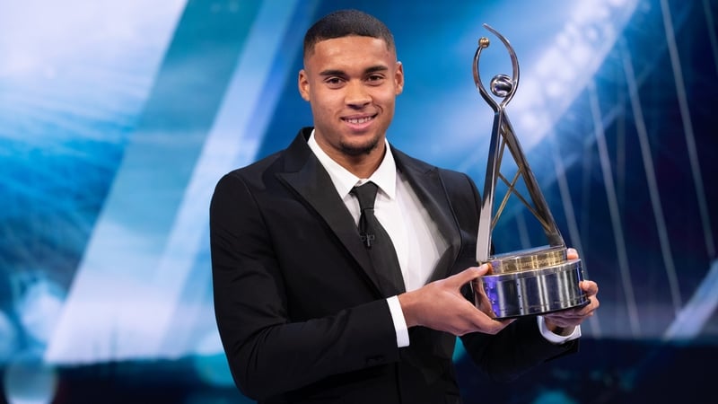 Gavin Bazunu claimed the title at last year's RTÉ Sport Awards