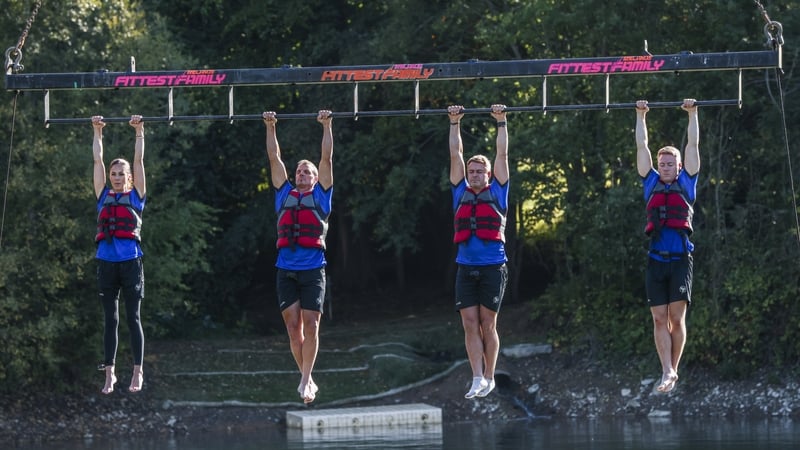 Glenda Gilson's family have a swinging time on Ireland's Fittest Family