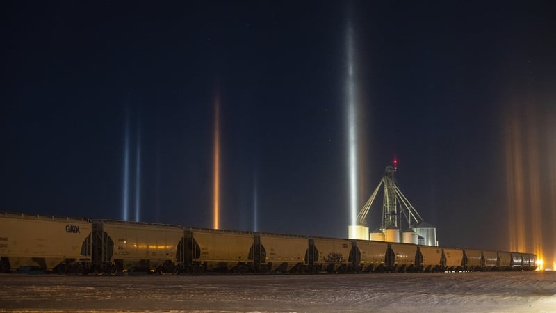 A train outside TC Energy's Keystone pipeline in Canada (Getty)
