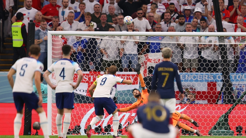 Harry Kane missed from the spot against France