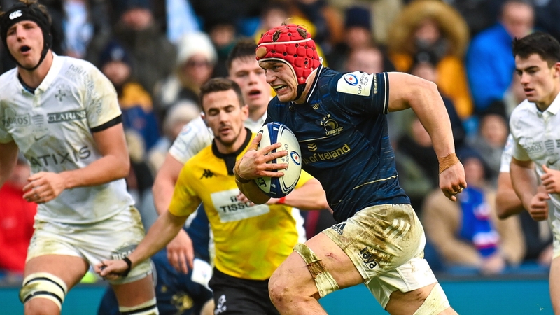 Josh van der Flier scored twice as Leinster claimed a big win over Racing 92
