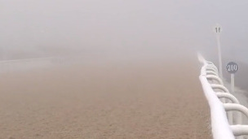 Limited visibility and freezing fog led to the postponement of the fixture