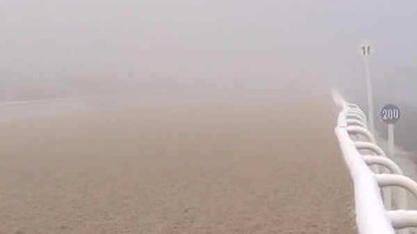 Limited visibility and freezing fog led to the postponement of the fixture