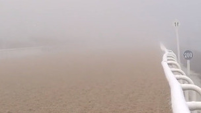 Limited visibility and freezing fog led to the postponement of the fixture