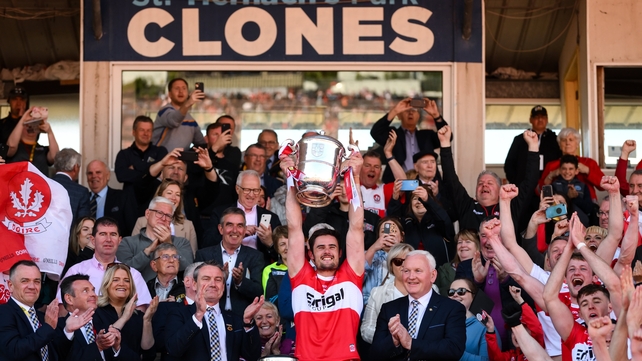 29 May: Derry captain Christopher McKaigue lifts the Anglo Celt - ending a wait of 24 years for the Oakleaf county