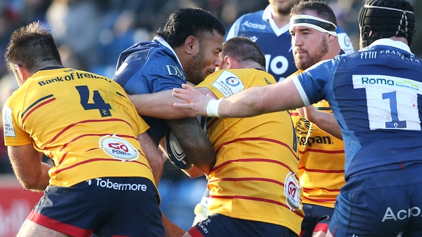 Andy Warwick was suspended for this tackle on Sale's Manu Tuilagi