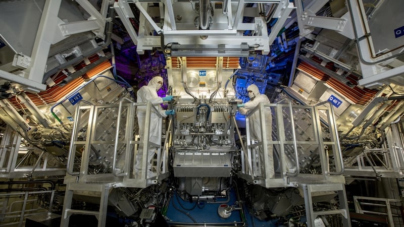 Workers at the Lawrence Livermore National Laboratory in California