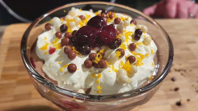 A luscious spin on a classic Christmas trifle.