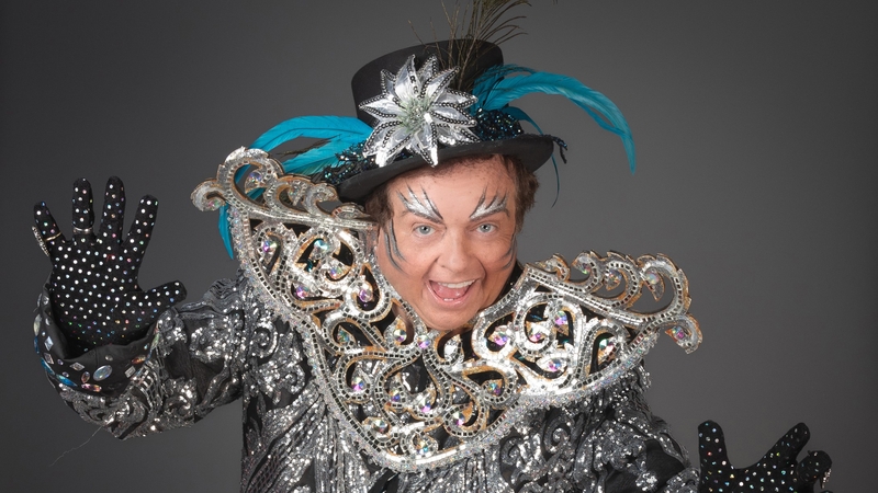 Marty Morrissey in Snow White and Sammy and Buffy at the National Stadium. Photo by Rob Kennedy