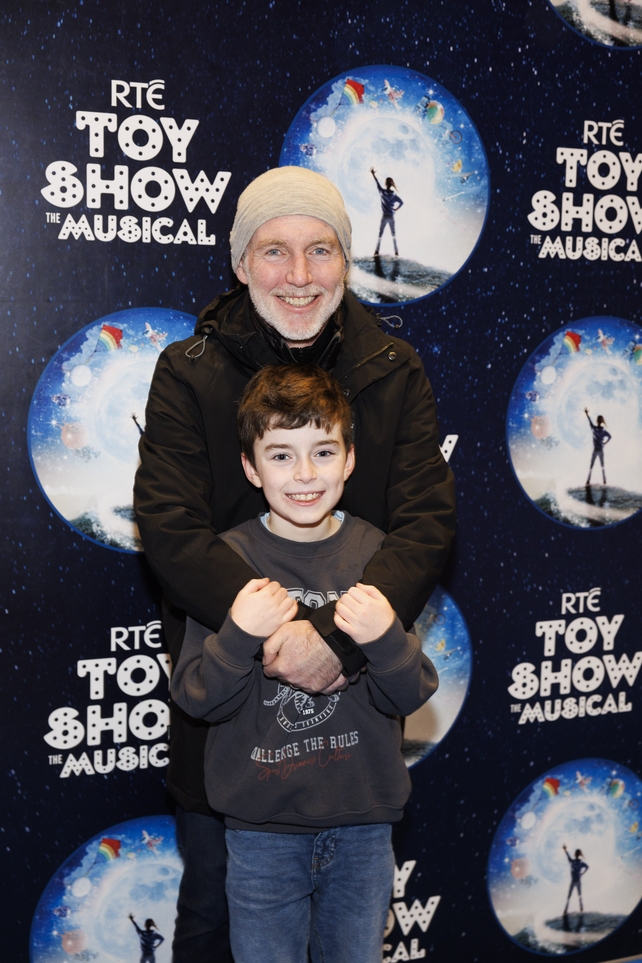 Ray D'Arcy and his son Tomm