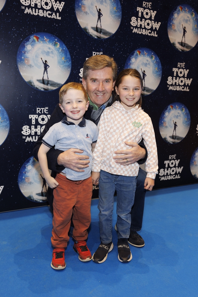 Daniel O'Donnell with his grand kids Archie and Olivia
