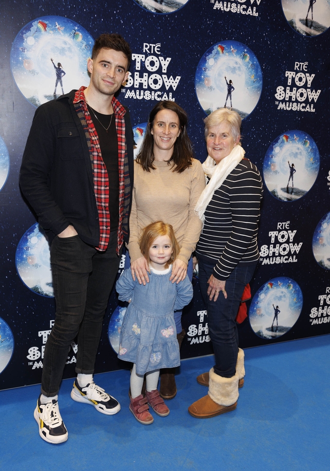 Peter Collins with Jill Ringwood, Sophie Ringwood and Ciara Collins