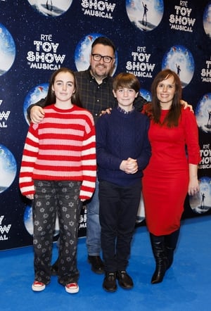Clyde and Abigale Carroll with Eliza and Ethan