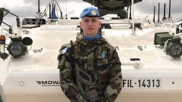 Private Seán Rooney was killed while driving an armoured jeep on peacekeeping duties in Lebanon in December 2022