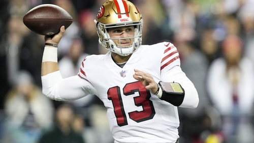 Brock Purdy has stepped in for the injured Jimmy Garoppolo