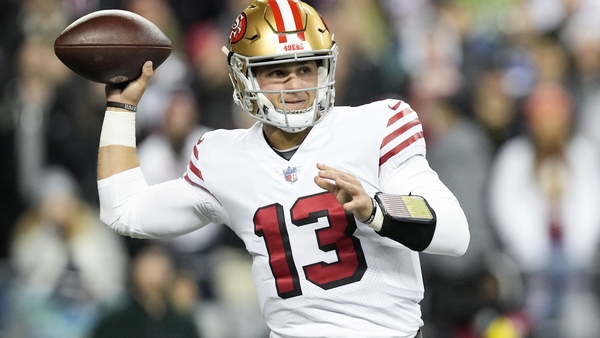 Brock Purdy has stepped in for the injured Jimmy Garoppolo