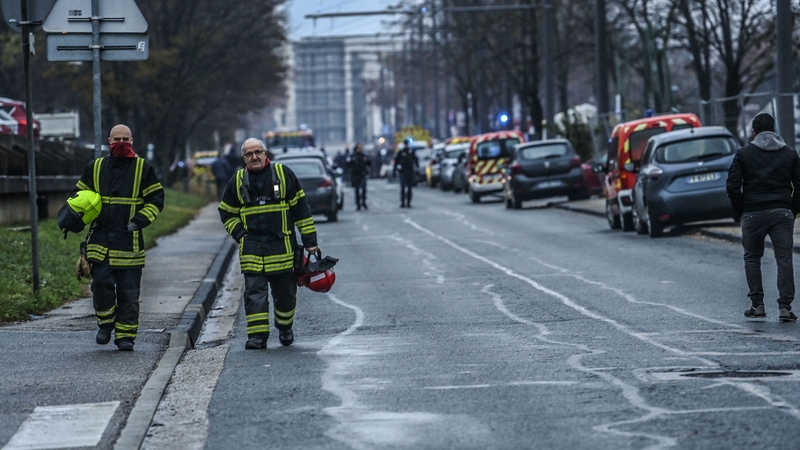 The fire broke out at an apartment building in the early hours of this morning