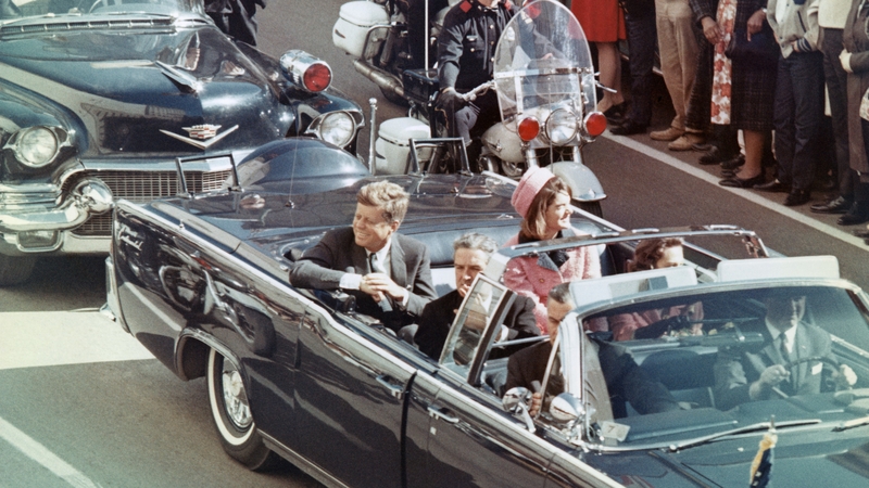 John F Kennedy pictured in Dallas moments before he was shot