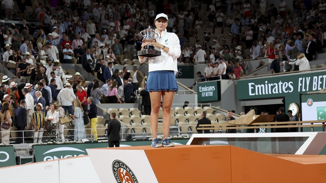 4 June: Iga Swiatek of Poland is top of the world after winning the French Open