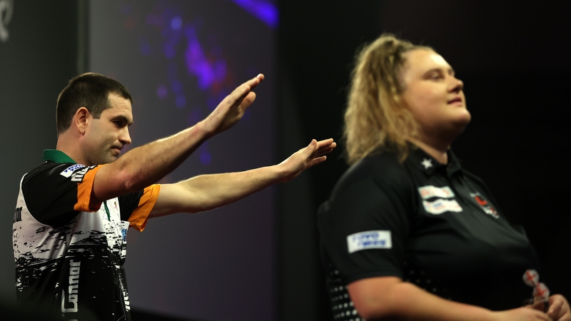 Willie O'Connor celebrates as he defeats Beau Greaves